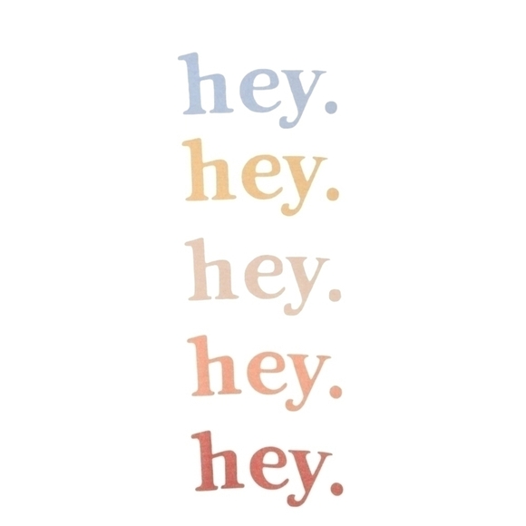 BACON LETTUCE TOMATO CREW TUNIC TOP, IVORY W/COLORFUL LETTERS, SIZE LARGE, NWT - Picture 3 of 7